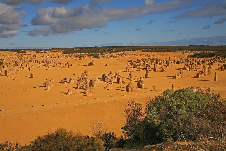 Sehenswürdigkeiten Australien - Küstenregion in Westaustralien mit den spektakulären Pinnacles (Zinnen)