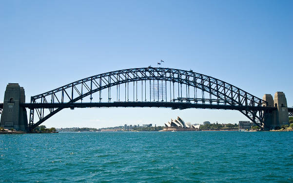 Sydney Harbour Bridge im Sydney Habour - Sehenswürdigkeiten Australien - Australia