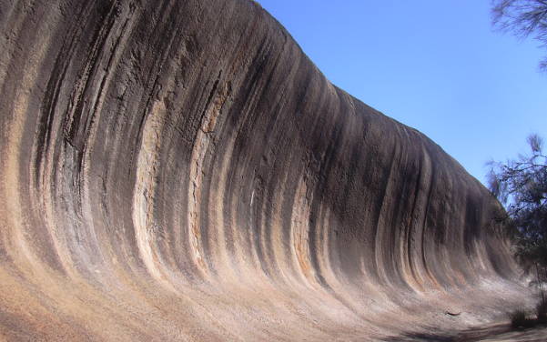 Wave Rock Australia am Hyden Rock in der Nähe von Hyden und Perth - Sehenswürdigkeiten Australien - Australia