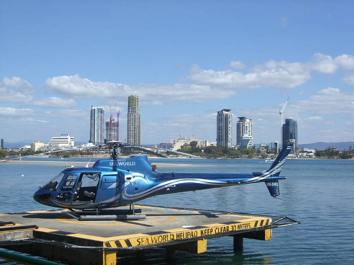 Sehenswürdigkeiten in Australien - Sea World Helicopter in Queensland.