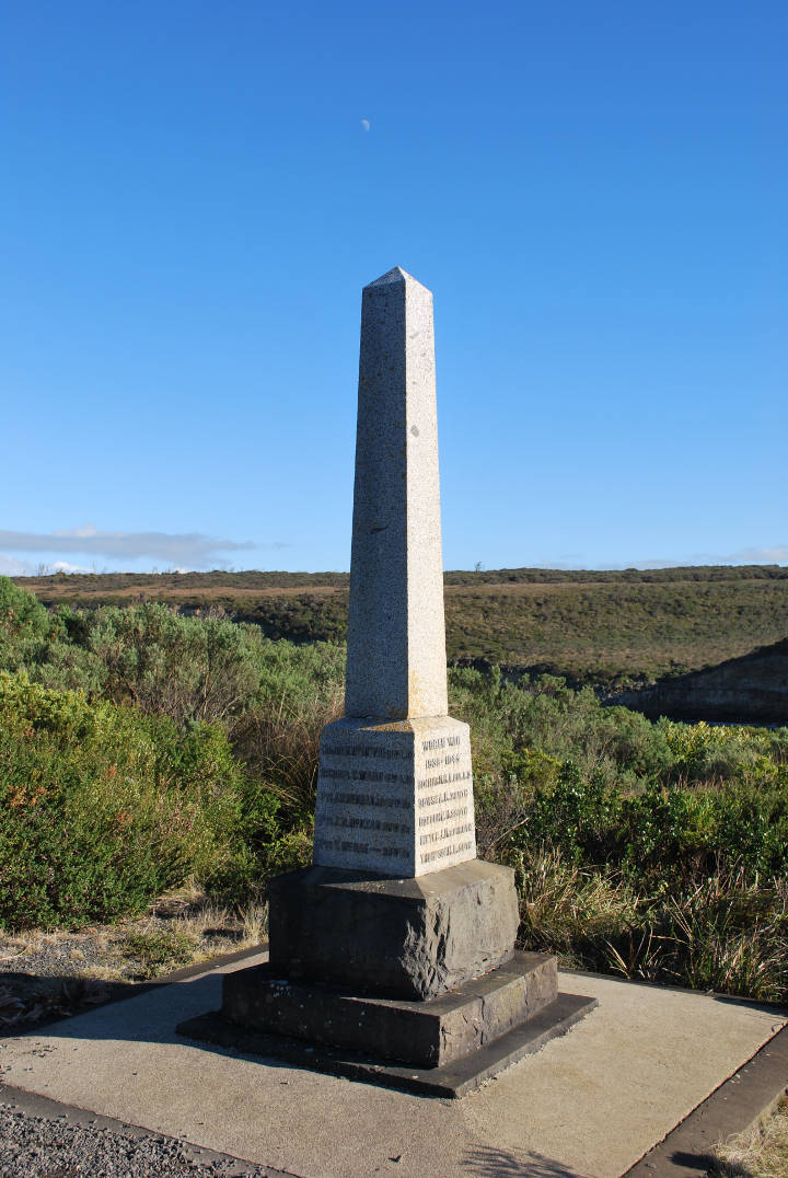 Sehenswürdigkeiten in Australien - Port Campbell War Memorial in Victoria.